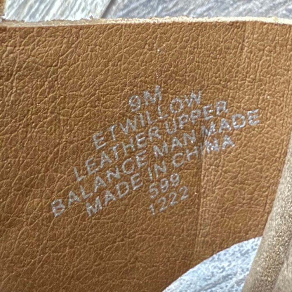 NIB Earth Willow 9M Leather Comfort Cork Wedge Slide Sandals Medium Brown - Picture 8 of 10